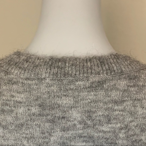 & OTHER STORIES Mohair Wool Blend Crewneck Sweater Gray XS - Picture 10 of 14